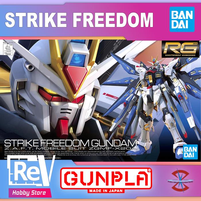 Gambar RG STRIKE FREEDOM GUNDAM REAL GRADE 1/144 dari RevHobby Store undefined Tokopedia