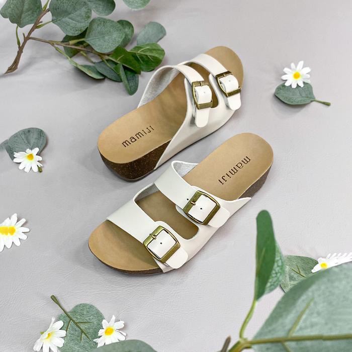 JOEL BASIC MAMIJI SANDAL BERKUALITAS HARGA TERJANGKAU Ivory, 36
