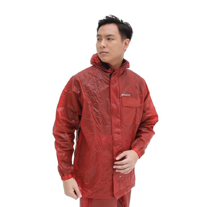 Gambar Jas Hujan Eiger THUNDERBOLT RAINSUIT - Maroon, XL dari IFAF STORE undefined Tokopedia