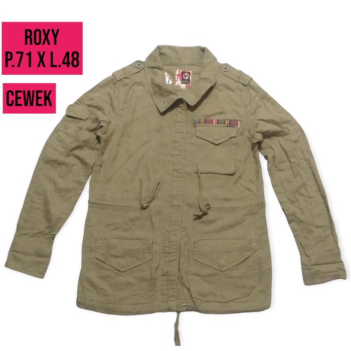 Gambar JAKET PARKA CEWEK BRAND ROXY SURF PL dari Voda Second Shop undefined Tokopedia