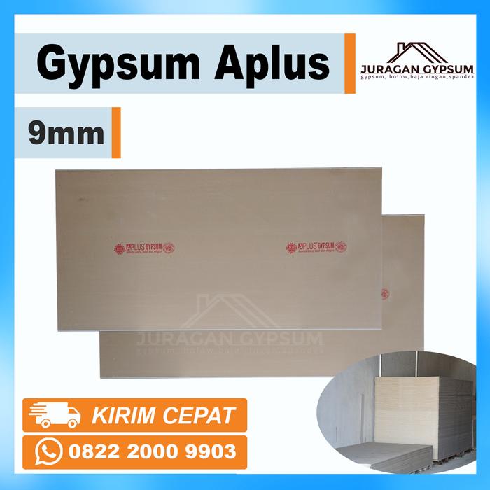 Gambar Gypsum Aplus 9mm / Gipsum Aplus 9 mm / Papan Gypsum Aplus - via Tokped  dari Juragan Gypsum undefined Tokopedia