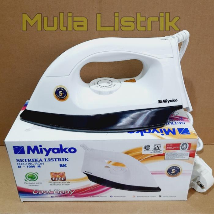 Gambar setrika miyako,seterika miyako - Hitam ei1000m dari Mulia Listrik Elektrik undefined Tokopedia
