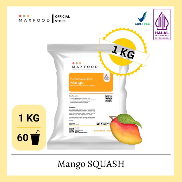 Gambar 1Kg Mango Squash / Bubuk Minuman Squash Rasa Mangga dari aromas indonesia undefined Tokopedia