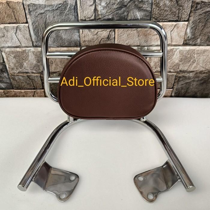 Gambar Behel Sandaran Belakang BackRack Back Rack Honda Stylo 160cc/Aksesoris - crom coklt tua dari Adi Official Store. undefined Tokopedia
