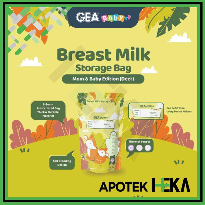 Gambar Kantong Asi Breast Milk Storage Bag GEA Baby 120 ml - Rabbit Blue dari Apotek Heka Bogor undefined 4 Tokopedia
