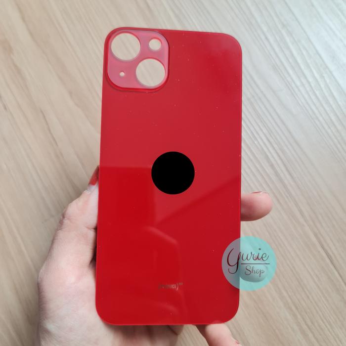 Gambar Backdoor Backcover Glass Kaca Tutup Casing Belakang Iphone 13/13 Mini - Red, Ip 13 dari Yurie Shop undefined Tokopedia