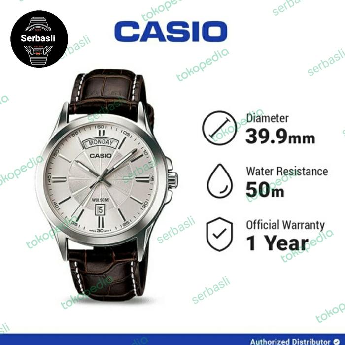 Gambar JAM CASIO PRIA MTP-1381L-7AVDF / MTP1381L ANALOG ORIGINAL BERGARANSI dari Serbasli undefined Tokopedia