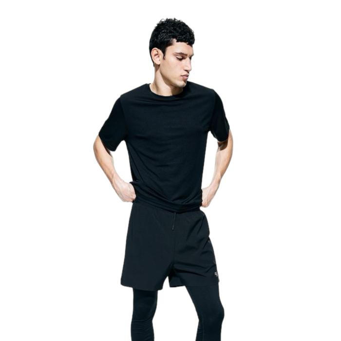 Gambar HnM Dry Move Training Tee Kaos Sport Pria Olahraga Running Stretch - Black, XS dari OTOMO Store undefined Tokopedia