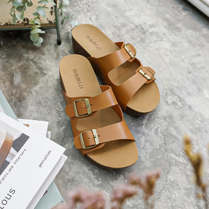 JOEL BASIC MAMIJI SANDAL BERKUALITAS HARGA TERJANGKAU Peanut, 36