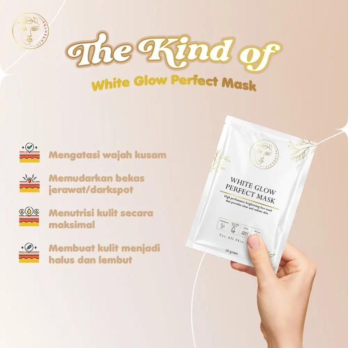 Gambar SKINFLAIR Glutawhite Milky Lotion | Skinflair White Glow Perfect Mask - Skinflair Mask dari Keita Beauty Store undefined Tokopedia