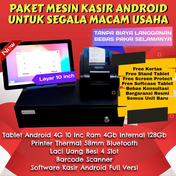 Gambar Paket kasir android 10 inc toko retail sembako cafe resto - Tab + App, Kosmetik/Salon dari Media POS undefined Tokopedia