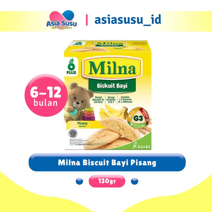 Gambar MILNA BISCUIT 6M 8M / CEMILAN MPASI - APEL JERUK 65GR dari asiasusuwahidin undefined 4 Tokopedia