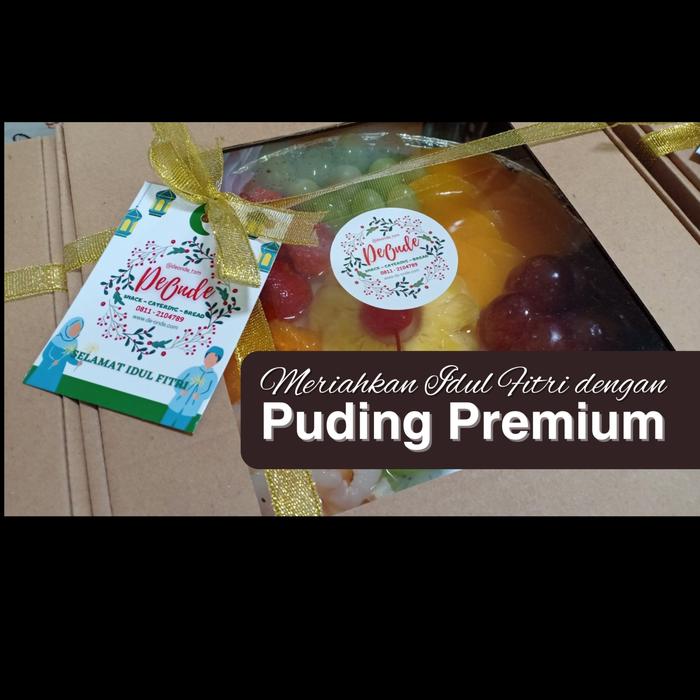 Gambar Hampers Puding Buah Premium Idul Fitri Lengkap Dengan Kartu dan Hiasan dari De Onde Dot Com undefined Tokopedia