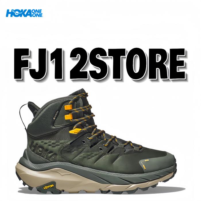 Gambar Hoka Kaha 2 Gore‑Tex Mens Hiking Shoes - Duffel Bag / Radiant Yellow - 43 1/3 dari FJ12Store undefined Tokopedia