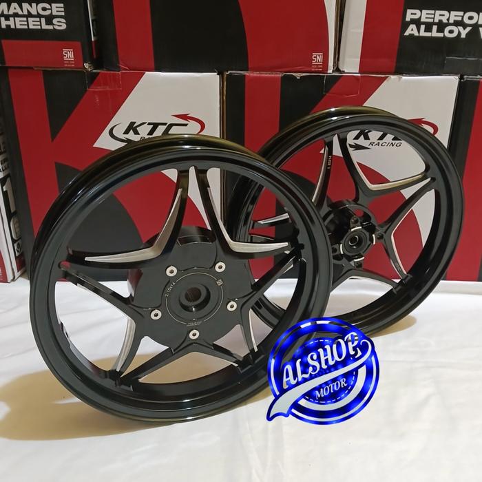 Gambar VELG RACING KTC TYPE ARES HONDA VARIO 125 VARIO 150 110 SCOOPY BEAT - Hitam, VARIO 125/150 dari AL SHOP9 undefined Tokopedia