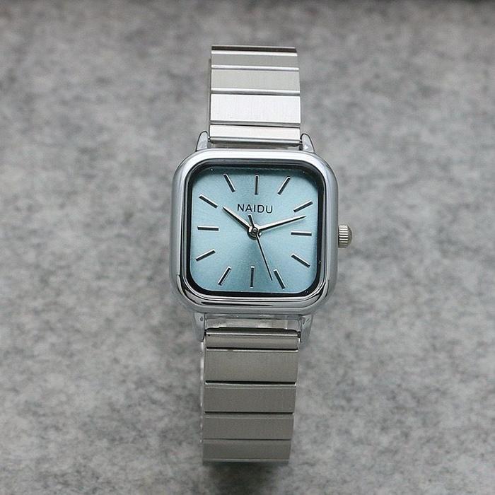 Gambar Jam Tangan Rante Wanita Analog Jam mewah jam viral Fashion Korea - SILVER BIRU dari ZAGIO undefined Tokopedia
