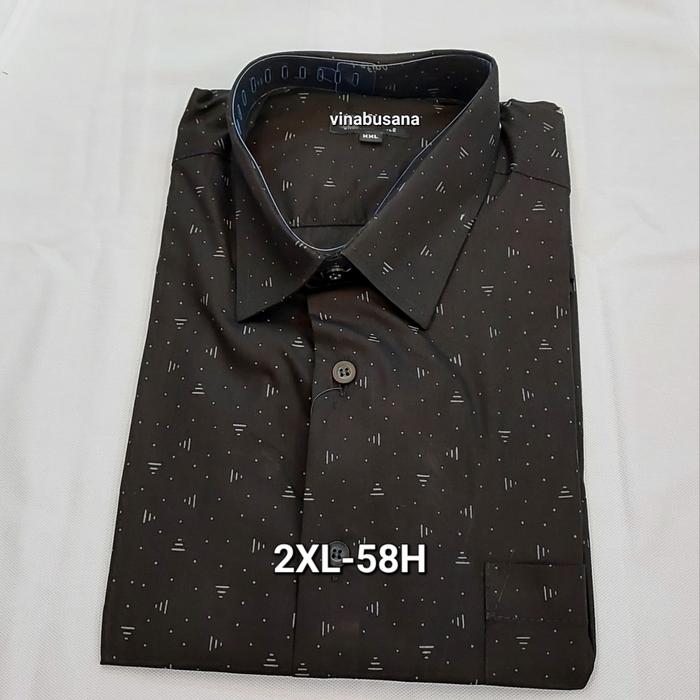 Gambar Kemeja pria kemeja ukuran besar XXL lengan pendek - 2XL58H, XXL dari VINA BUSANA undefined Tokopedia