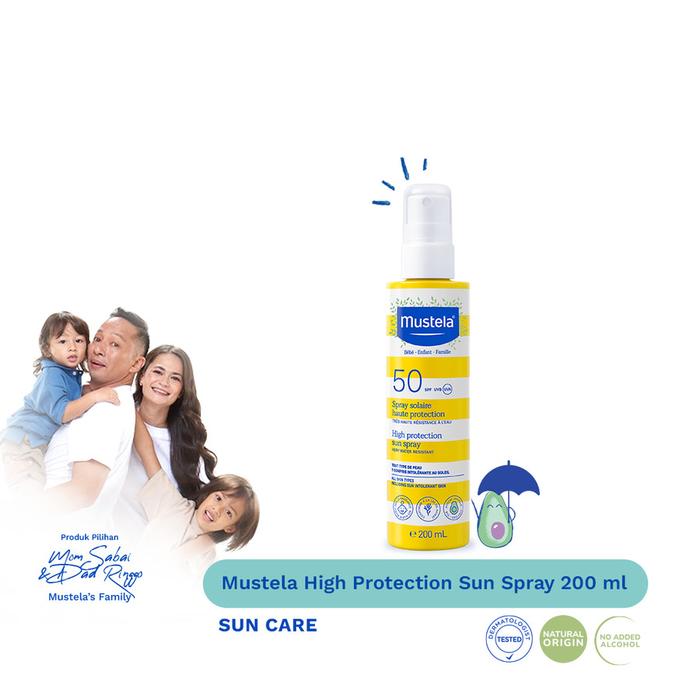 Gambar Mustela High Protection Sun - Sunscreen Bayi dan Keluarga - Spray 200ml dari Baby Wise BSD undefined Tokopedia