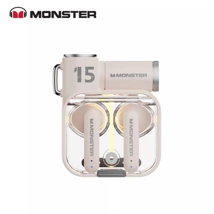 Gambar Monster Airmars XKT08 Wireless Bluetooth Earphone Earbuds Headset - XKT15 (Beige) dari Tokoacoy Official_NEW undefined Tokopedia