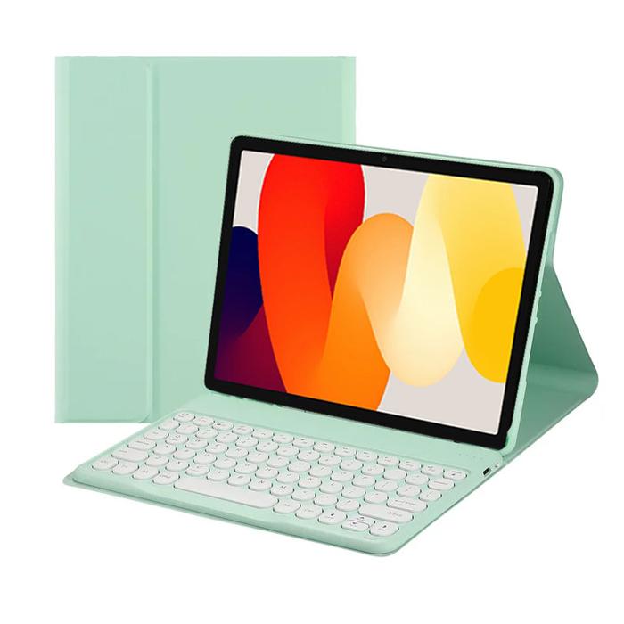 Gambar Xiaomi Redmi Pad 6 10.61 Inch Bluetooth Keyboard Keybord Case Warna - Hijau Muda, REDMI PAD 10.6" dari Forsakey Gadget Acc undefined Tokopedia