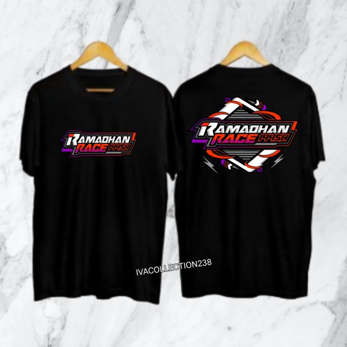 Gambar KAOS RAMADHAN RACE 1445H KAOS DISTRO SABLON COMBED BAJU PRIA DEWASA - Hitam, XL dari IVACOLLECTION238 undefined Tokopedia
