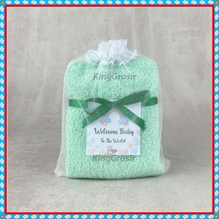 Gambar Souvenir Handuk Kecil Murah Souvenir Lahir Bayi Ulang Tahun Pernikahan - Mint dari King Grosir Murah undefined Tokopedia