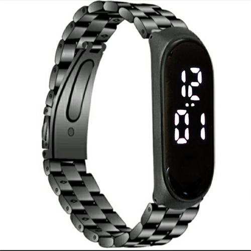 Gambar Jam Tangan Pria Digital Original LED Watch Tali Rantai Anti Air - Hitam dari Toko Serba Ada Bekasi undefined Tokopedia