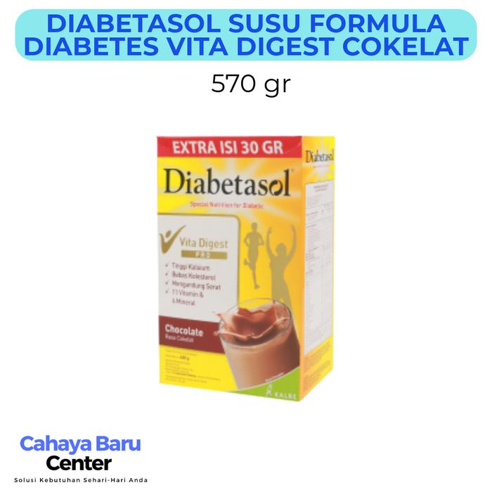 Gambar DIABETASOL Vita Digest Susu Bubuk Dewasa Chocolate Box 570 g dari Toko Cyabru undefined Tokopedia