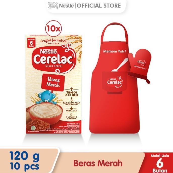 Gambar Miliki Nestle Cerelac Bubur Bayi Beras Merah Box 120G X 10Pcs Free dari abiyasacleo undefined Tokopedia