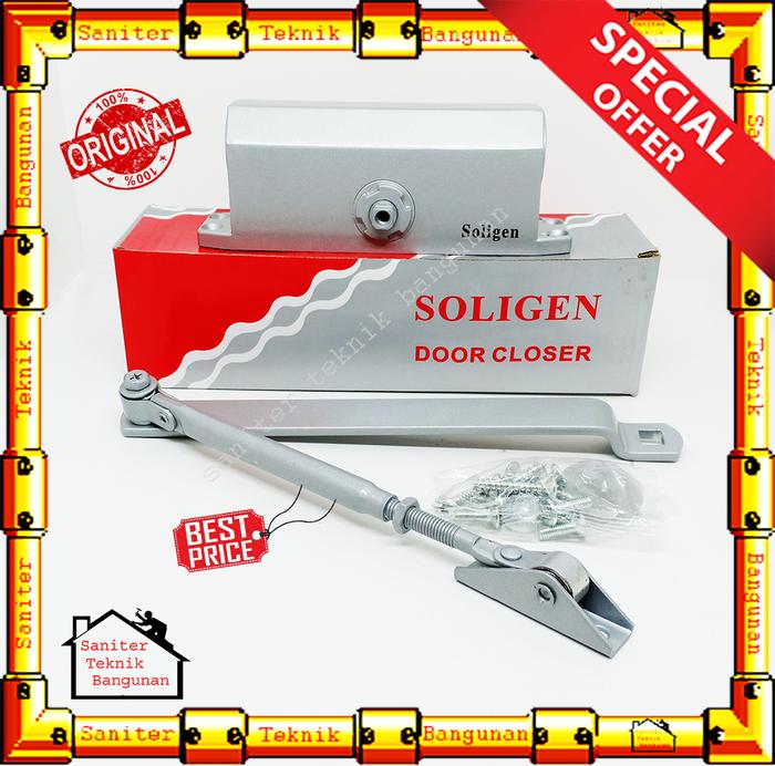 Gambar Door Closer Soligen A061 Penutup Pintu otomatis - Soligen Silver dari Saniter Teknik Bangunan undefined Tokopedia