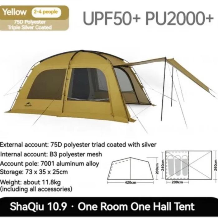 Gambar NATUREHIKE SAND DUNE 10.9 Tenda Camping - Tenda Saja dari Warren Outdoor Shop undefined Tokopedia