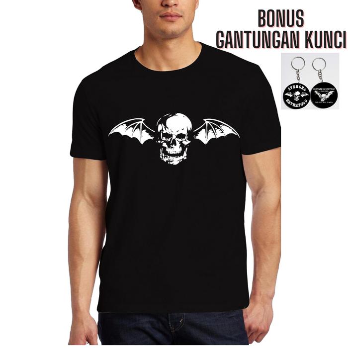 Gambar Kaos Avenged Sevenfold Kaos Avenged Baju Avenged Sevenfold Kaos a7x - design 12 1 sis, S dari Halo Halo Toko undefined Tokopedia