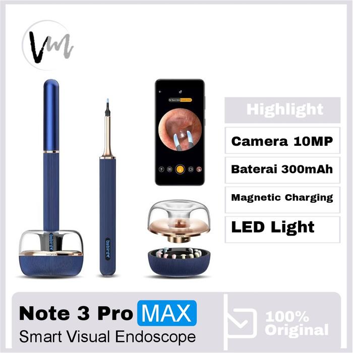 Gambar BEBIRD Note 3 Pro Max - Korek Kuping dan Tweezer Endoscope Kamera 10MP - Biru dari Venus Mobile undefined Tokopedia
