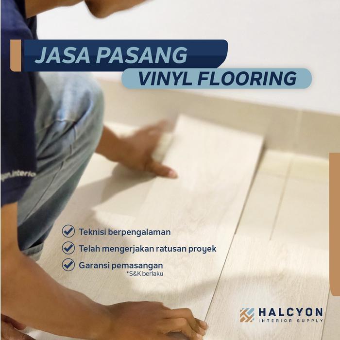 Gambar Jasa Pasang Vinyl Lantai / SPC / Parquet Lantai - Vinyl Flooring dari Halcyon Interior Supply undefined Tokopedia