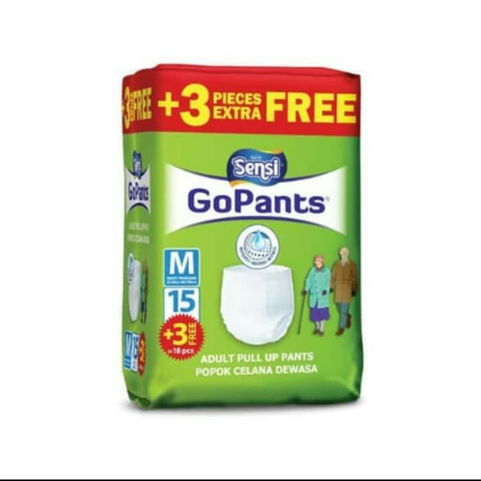 Gambar Sensi Go Pants Popok Dewasa Adult Diaper Sensi Diaper  M Isi 15 Pcs dari KPSB MALL undefined Tokopedia
