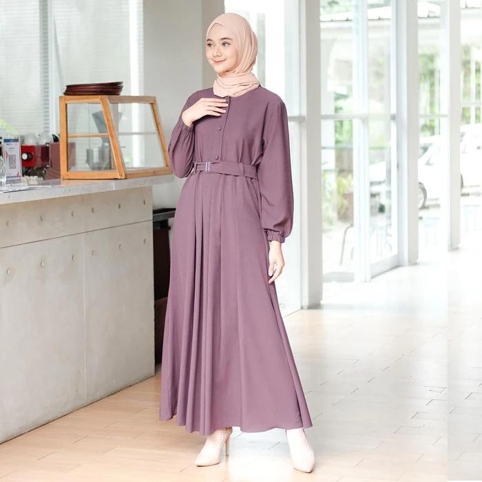 Gambar Baju Gamis Terbaru Gamis Remaja Kekinian Busana Muslim Wanita Murah - Lilac, S dari Lapak Jaya22 undefined Tokopedia