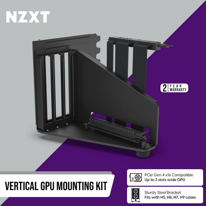 Gambar NZXT Vertical GPU Mounting Kit - Hitam dari Gamer's Outpost undefined Tokopedia