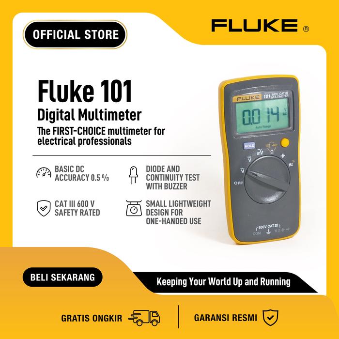 Promo FLUKE 101 Digital Multimeter CAT III 600V Cicil 0% 3x - Jakarta ...