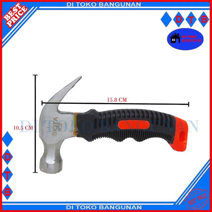 Gambar Palu Kambing Mini 8 Oz NEVADA Cebol Gagang Karet - SIYOTA dari Di Toko bangunan undefined Tokopedia
