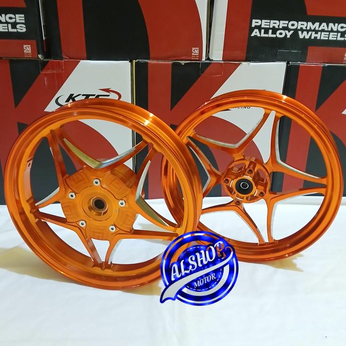 Gambar VELG RACING KTC TYPE ARES HONDA VARIO 125 VARIO 150 110 SCOOPY BEAT - Orange, VARIO 125/150 dari AL SHOP9 undefined Tokopedia