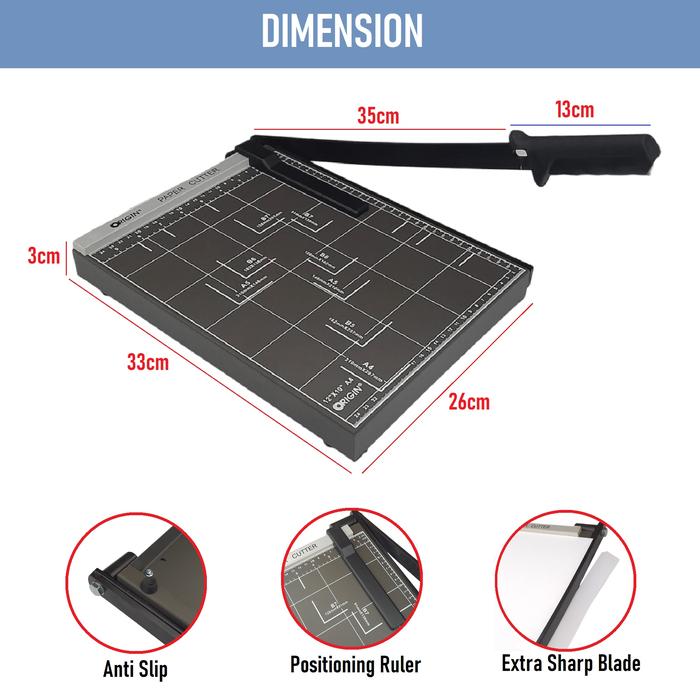 Gambar Alat Pemotong Kertas / Alat Potong Kertas / Paper Cutter Origin - A4 dari officeXpres undefined Tokopedia