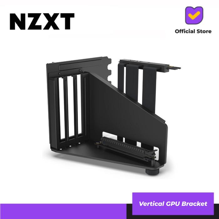 Gambar NZXT Vertical GPU Mounting Kit | GPU Holder & PCIe 4.0 Riser Cable - BLACK dari Lezz Computech undefined Tokopedia