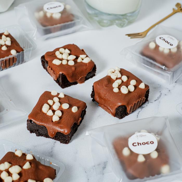 Gambar BROWNIES BITE | Mbun Brownies Panggang | Fudgy Brownies - Choco dari Mbun Brownies undefined Tokopedia