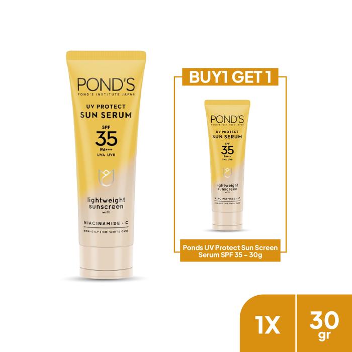 Gambar BUY 1 GET 1 Ponds UV Protect Sun Screen Serum SPF 35 - 30g dari Unilever Mall Official undefined Tokopedia