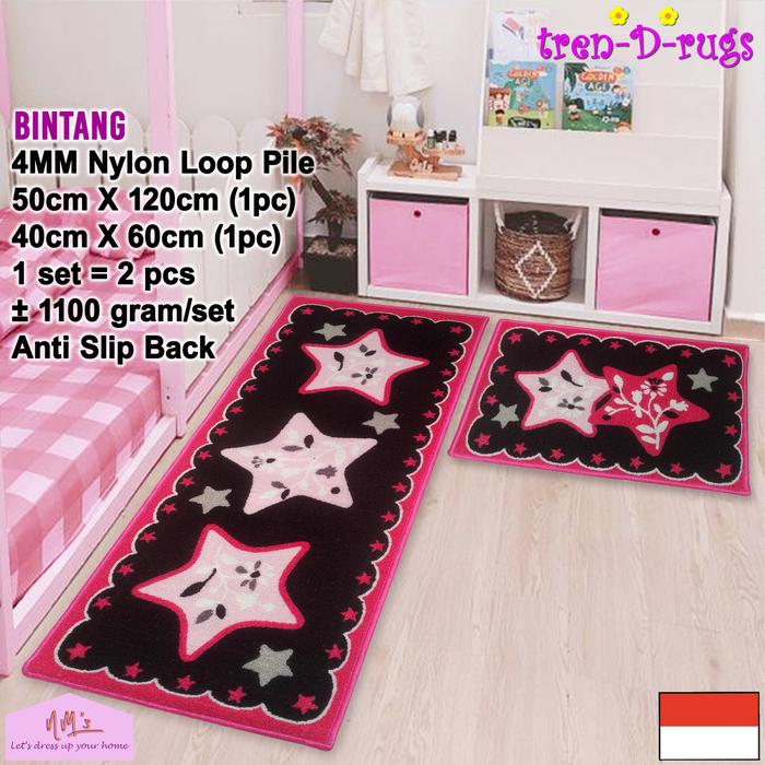 Gambar Tren-D-rugs karpet keset kaki motif panjang dapur set anti slip lorong - BintangHitamPin dari NMs Lets dress up your home undefined Tokopedia