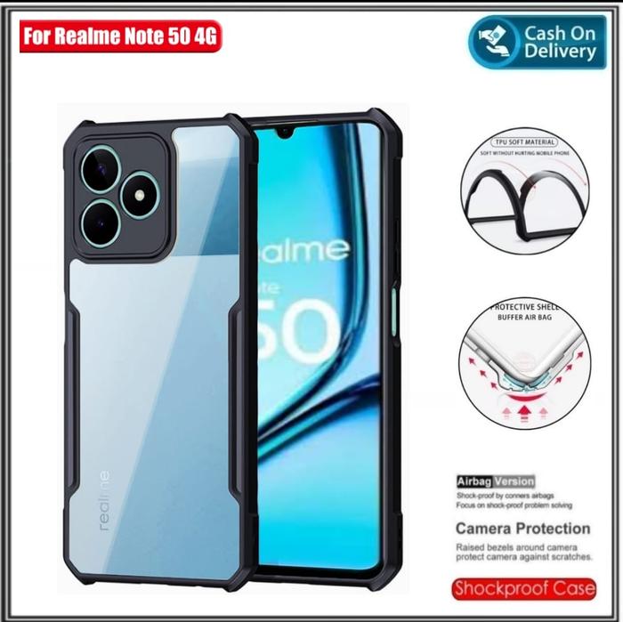 Gambar PAKET Case Realme Note 50 4G Hard Soft Tpu Hd Transparant - CASE SAJA dari AlvaCase undefined Tokopedia