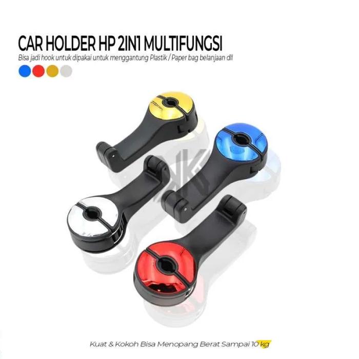 Gambar Hanger mobil kursi belakang Car hook mobile phone holder dari auliashop681 undefined Tokopedia