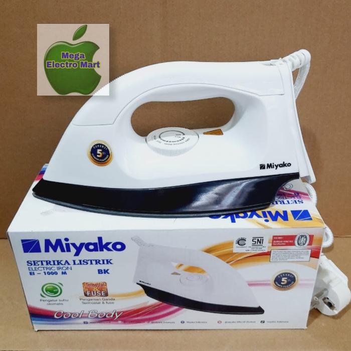 Gambar setrika miyako EI1008M seterika miyako - Biru ei1008m dari megalistrik@ undefined 3 Tokopedia