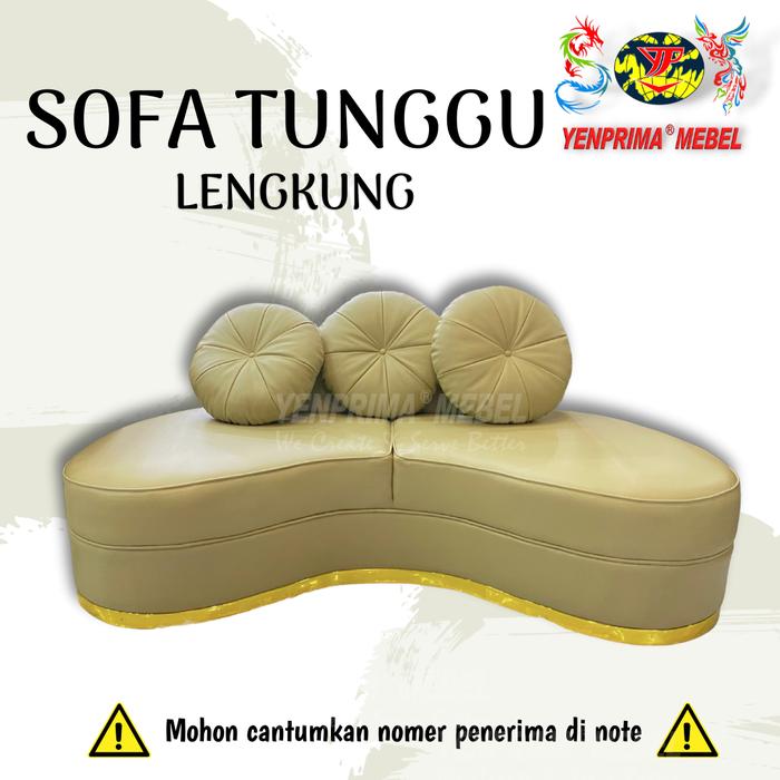 Gambar Sofa Tunggu/ Sofa Lengkung / Sofa Kulit dari Yenprima Mebel undefined Tokopedia
