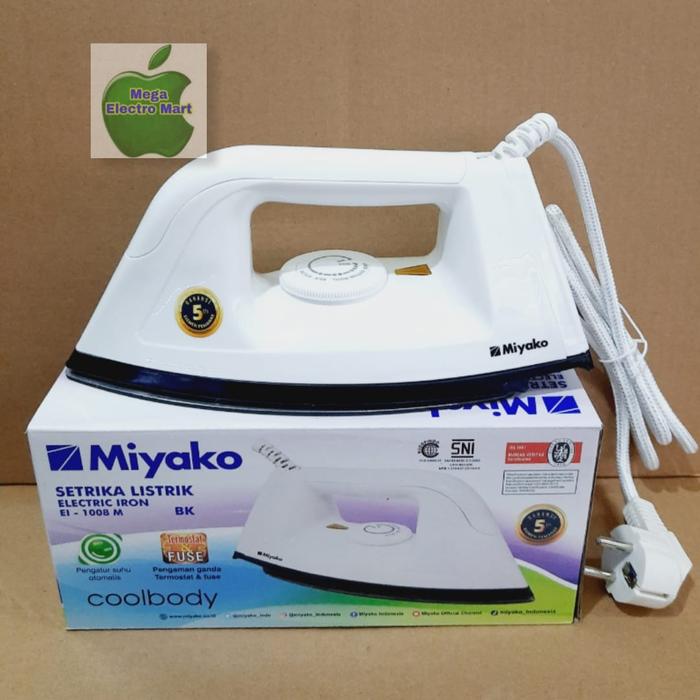 Gambar setrika miyako EI1000M seterika miyako - Hitam ei1008m dari megalistrik@ undefined Tokopedia